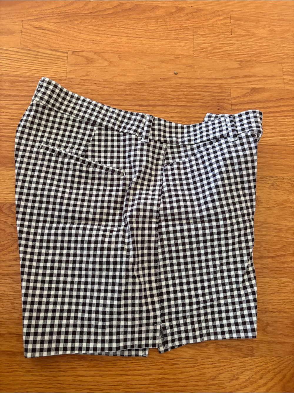 Black and White Gingham Women’s Shorts